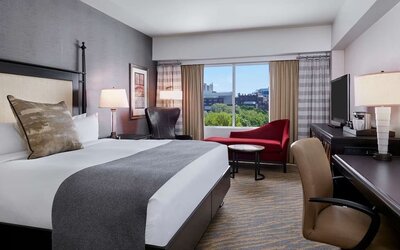 Day use room at The Inn At Penn, A Hilton Hotel.