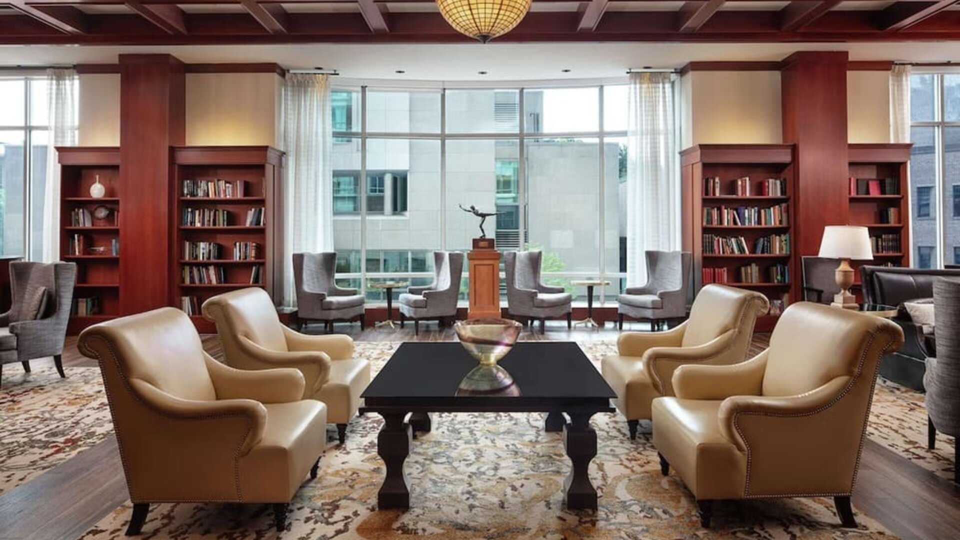 Lobby seating at The Inn At Penn, A Hilton Hotel.