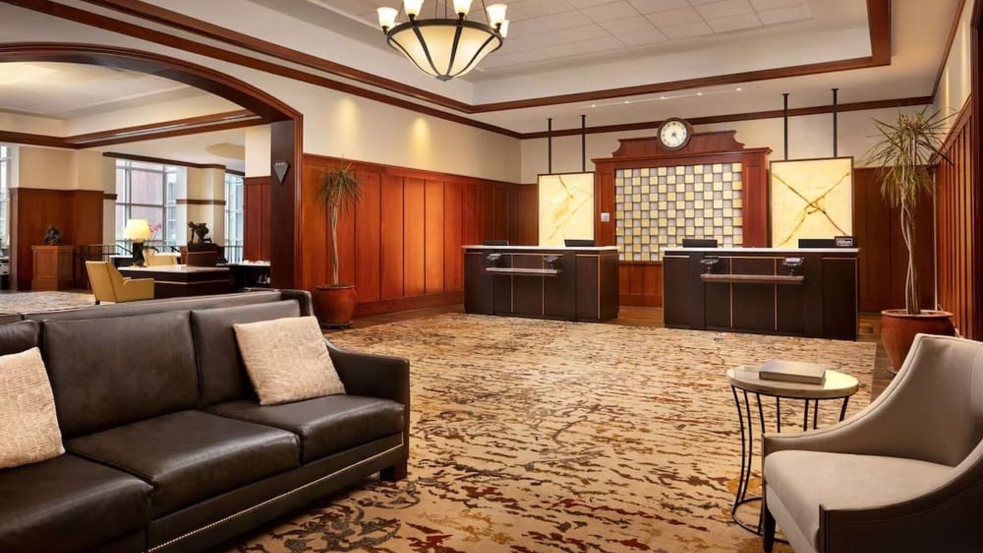 Reception hall at The Inn At Penn, A Hilton Hotel.