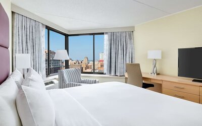 Day use room at DoubleTree By Hilton Philadelphia Center City.