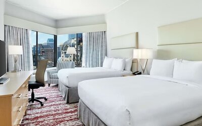 Day use room at DoubleTree By Hilton Philadelphia Center City.