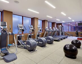 Gym at DoubleTree By Hilton Philadelphia Center City.