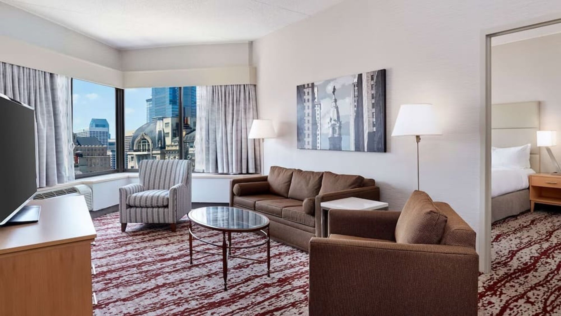 Day use room at DoubleTree By Hilton Philadelphia Center City.