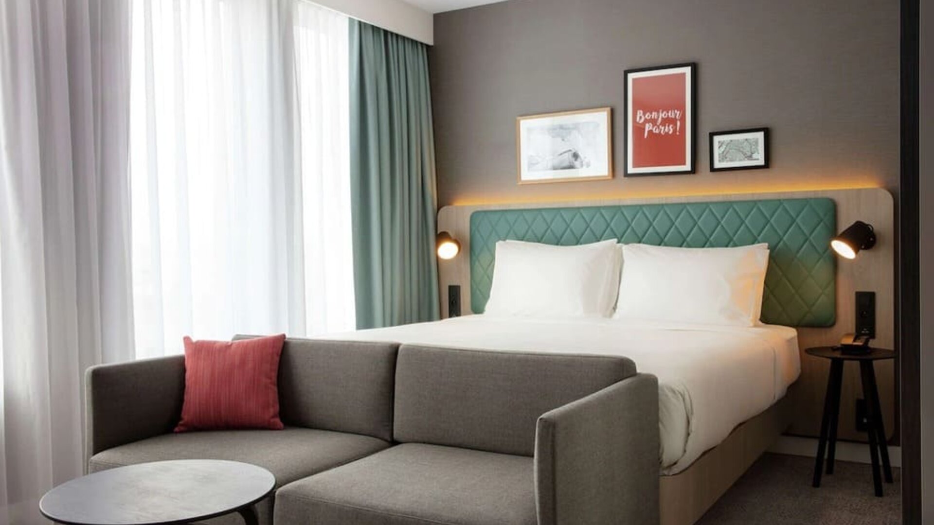 Day use room at Hilton Garden Inn Paris Orly Airport.