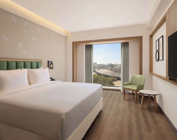 Day use room at Hilton Garden Inn Surat City Centre.