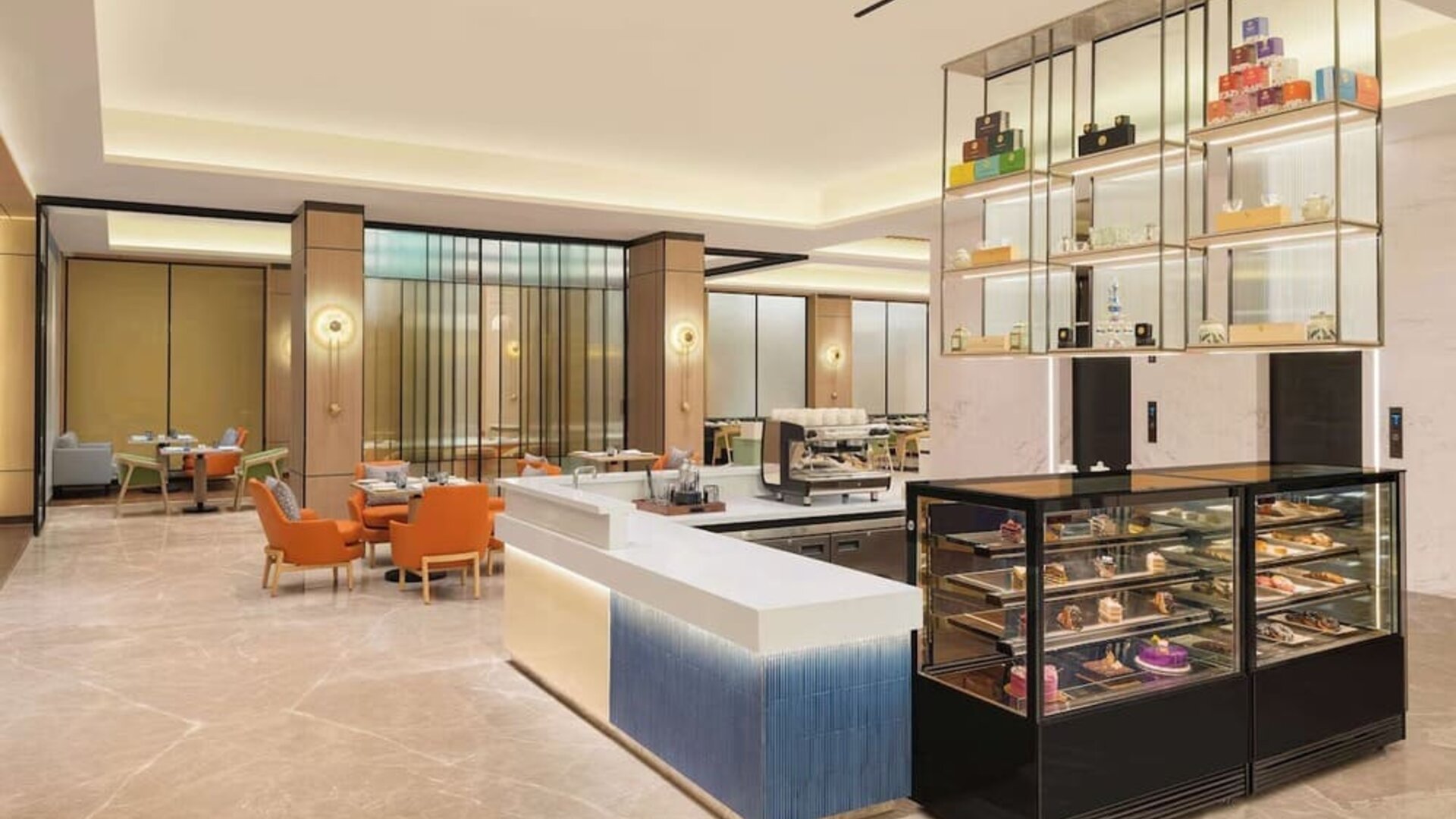 Restaurant at Hilton Garden Inn Surat City Centre.