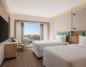 Day use room at Hilton Garden Inn Surat City Centre.