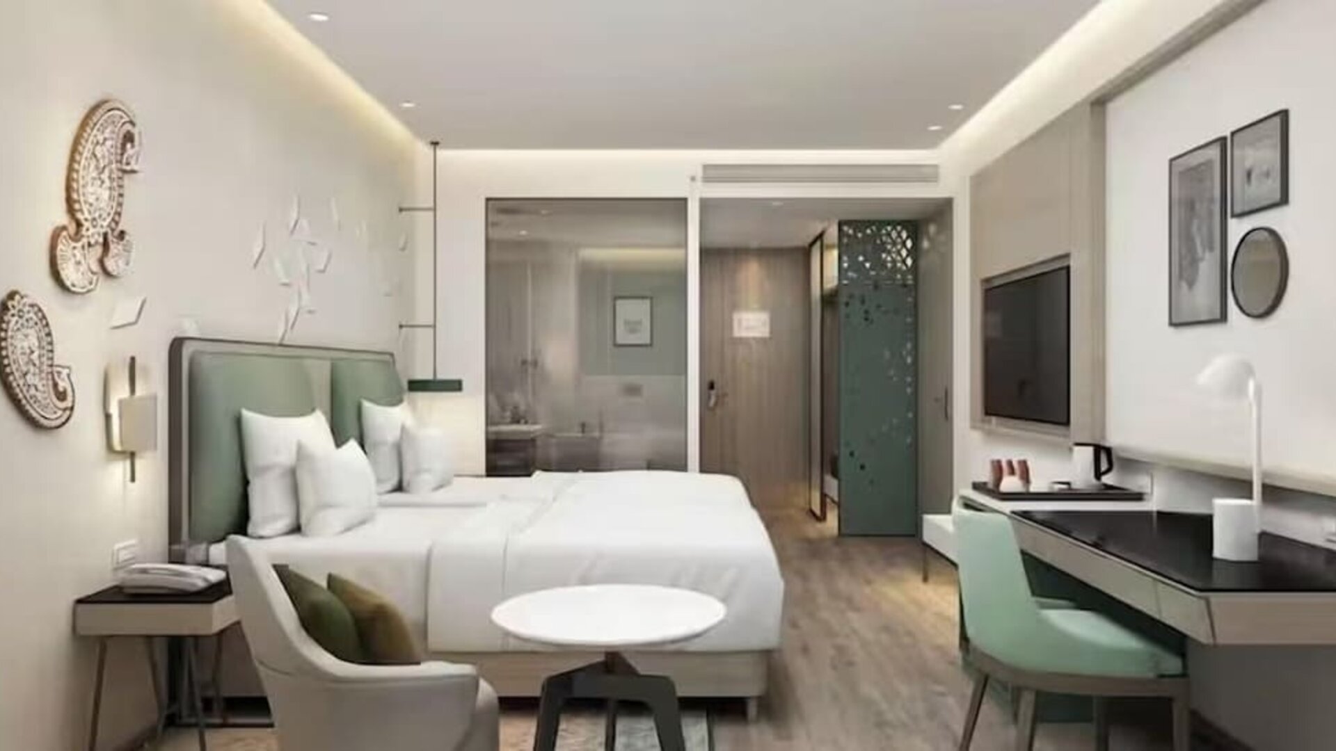 Day use room at Hilton Garden Inn Surat City Centre.