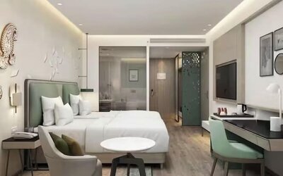 Day use room at Hilton Garden Inn Surat City Centre.