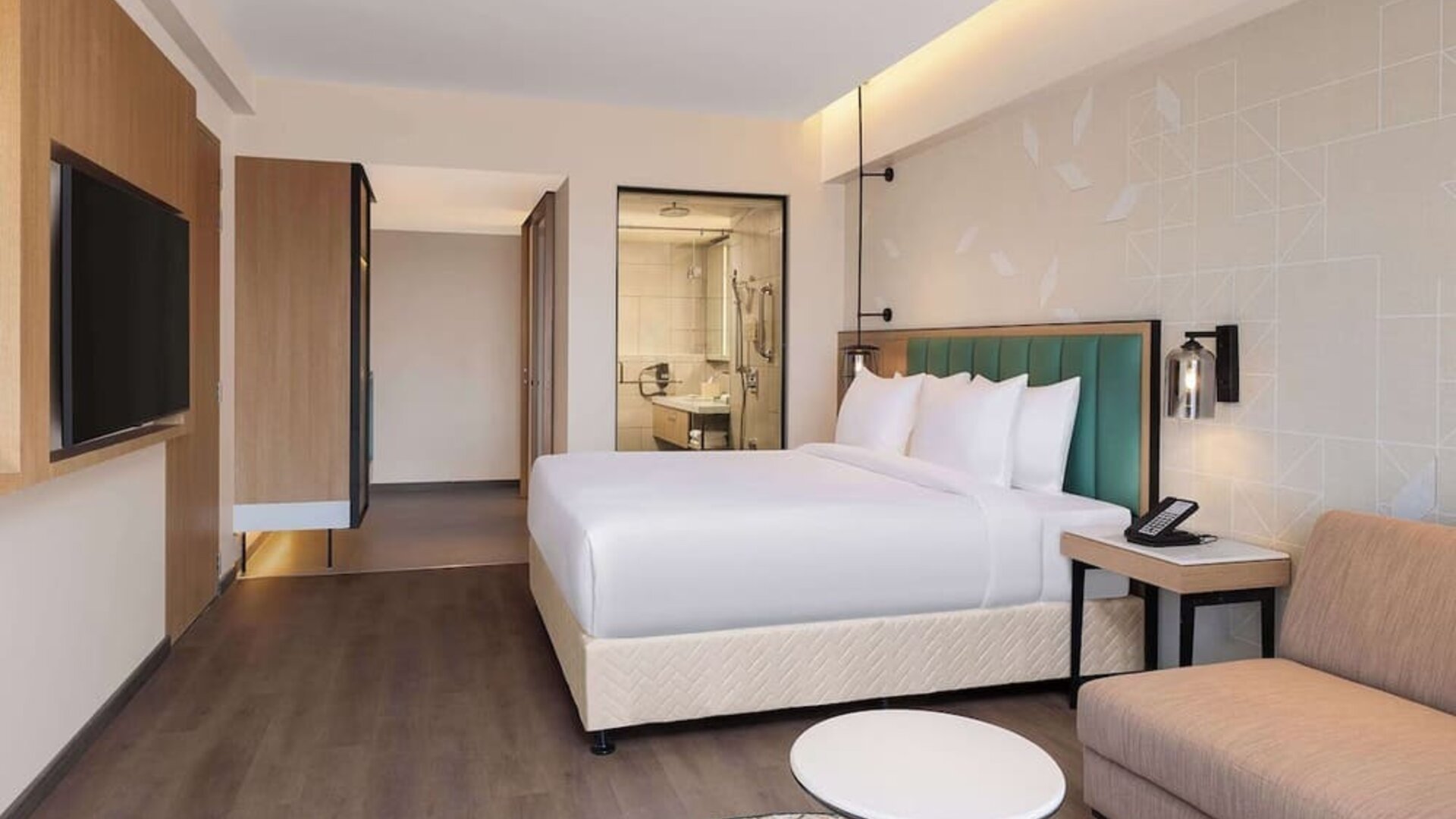 Day use room at Hilton Garden Inn Surat City Centre.