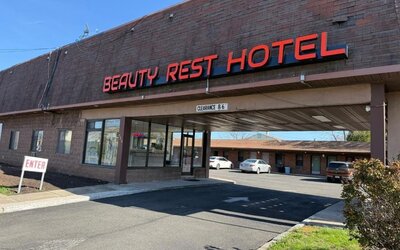 Property exterior at Beauty Rest Hotel, Edison.
