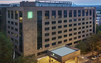 Hotel exterior at Embassy Suites By Hilton Washington DC Georgetown.