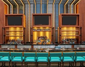 Hotel bar at Embassy Suites By Hilton Washington DC Georgetown.