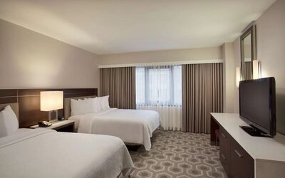 Day use room at Embassy Suites By Hilton Washington DC Georgetown.