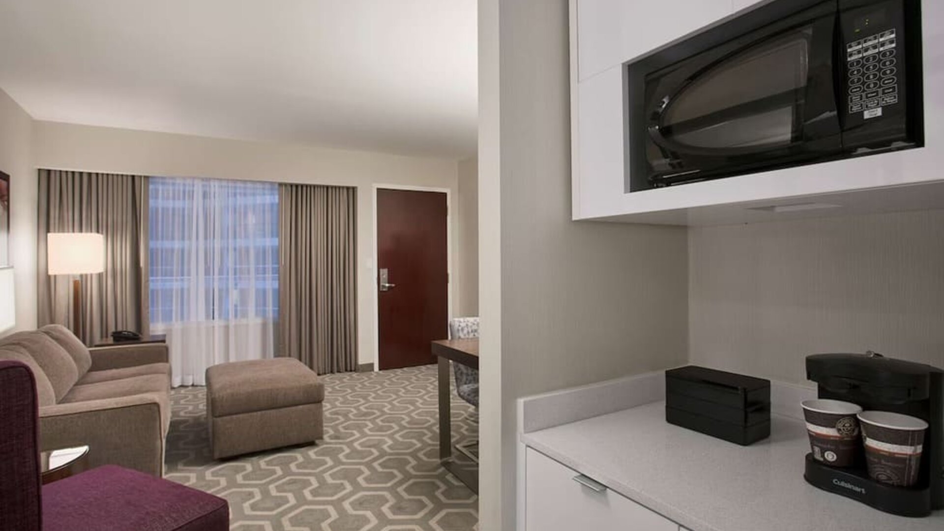 Day use room at Embassy Suites By Hilton Washington DC Georgetown.