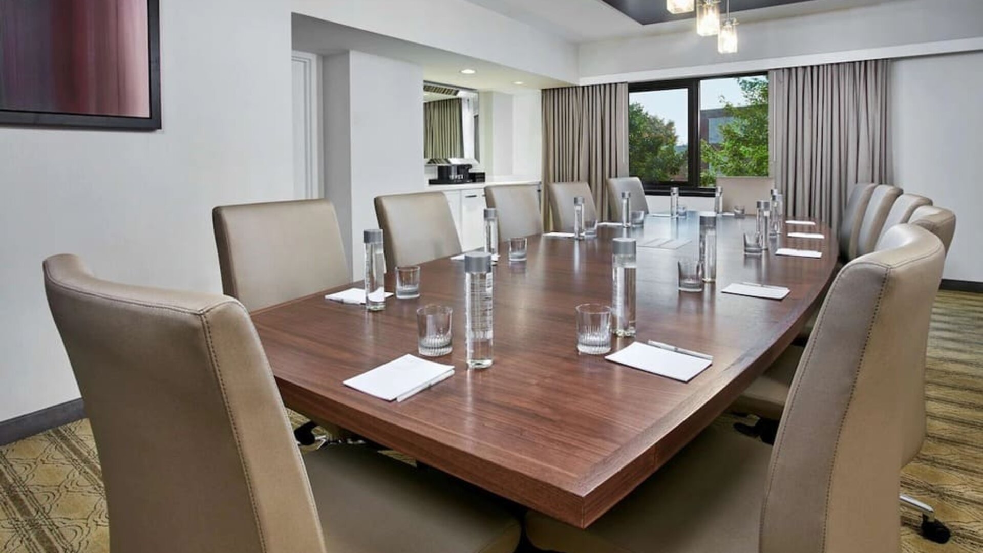 Meeting room at Embassy Suites By Hilton Washington DC Georgetown.