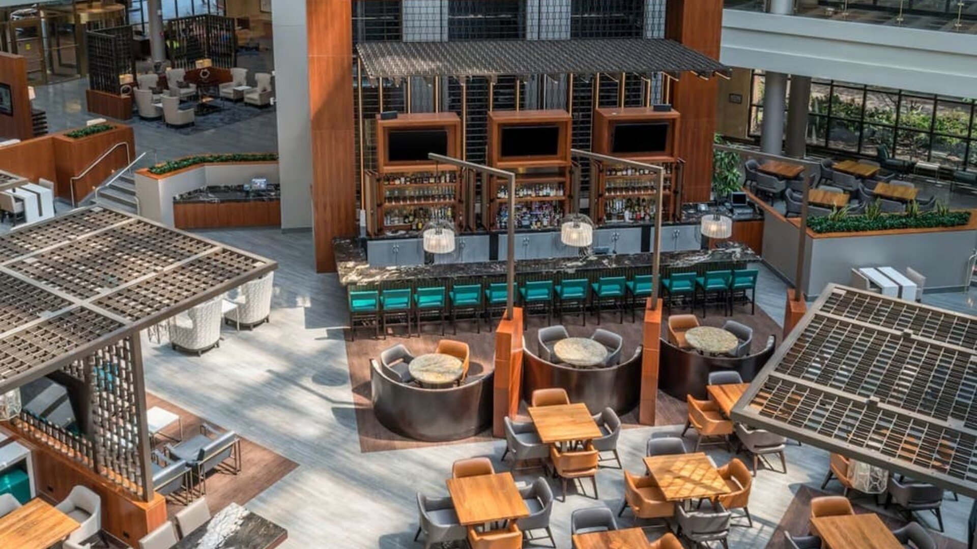 Lounge and coworking space at Embassy Suites By Hilton Washington DC Georgetown.