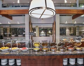 Dining room at Embassy Suites By Hilton Washington DC Georgetown.