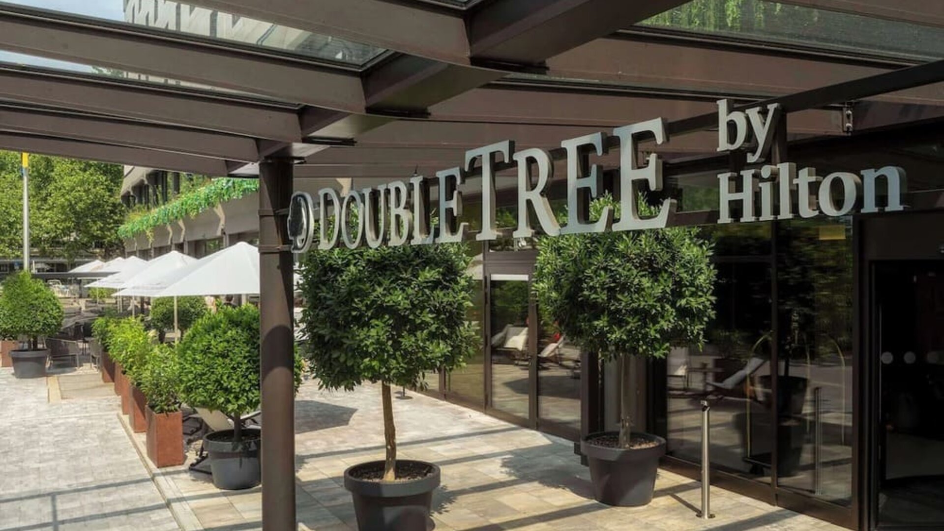 Hotel entrance at DoubleTree By Hilton Berlin Ku'damm.