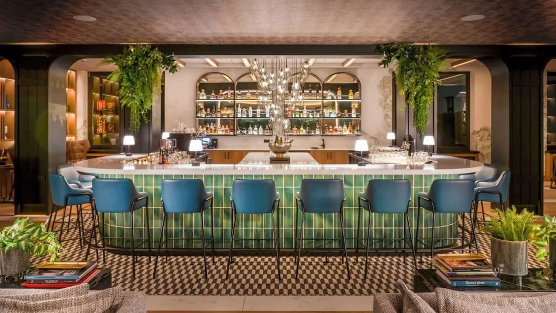 Hotel bar at DoubleTree By Hilton Berlin Ku'damm.