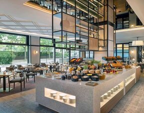 Dining room at DoubleTree By Hilton Berlin Ku'damm.