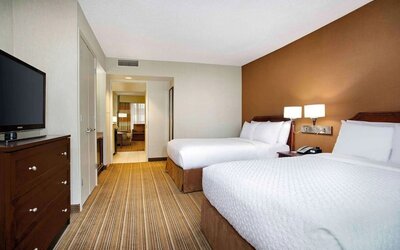 Day use room at Embassy Suites By Hilton Parsippany.