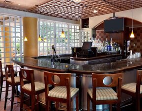Hotel bar at Embassy Suites By Hilton Parsippany.