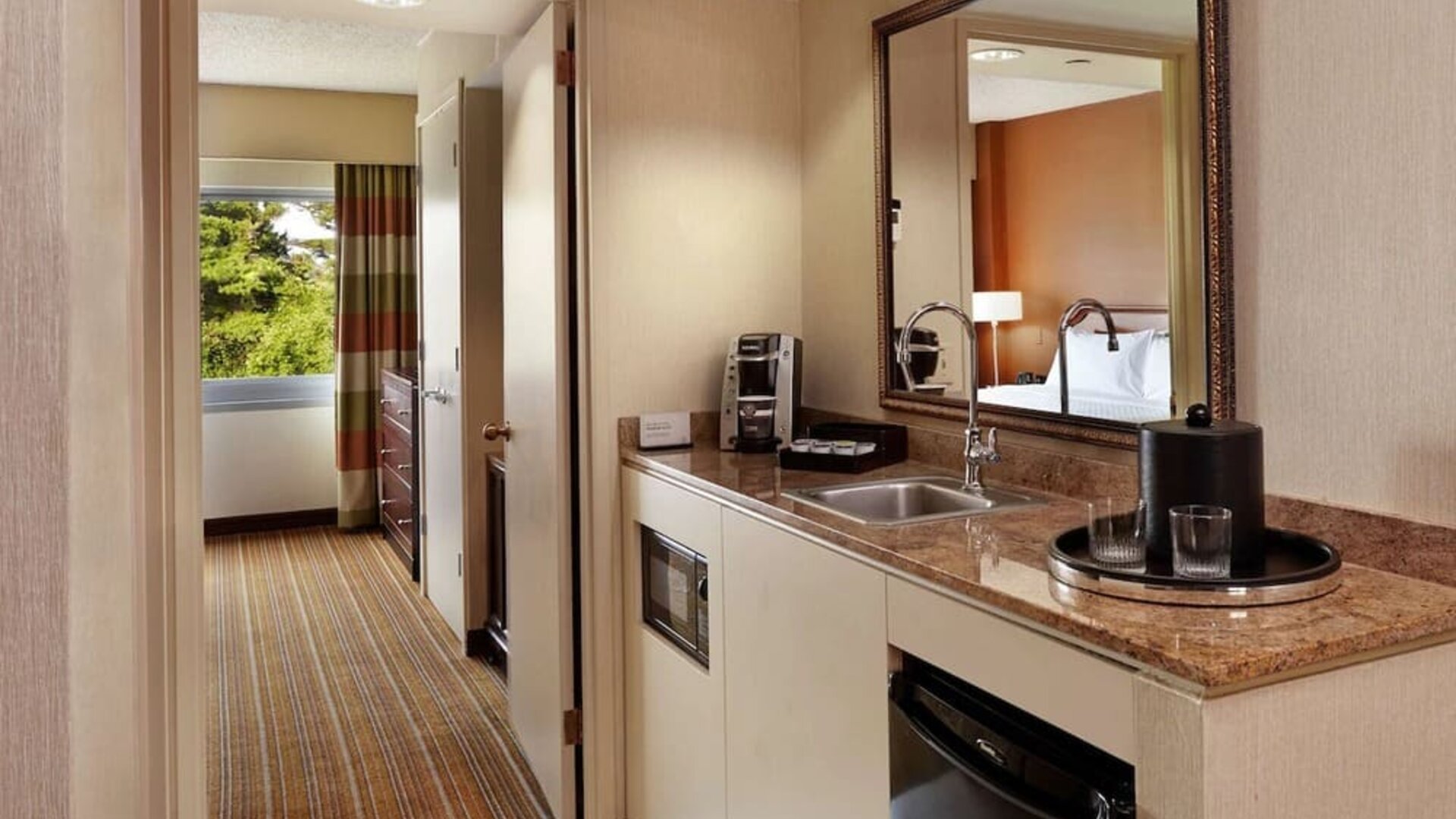 Day use room at Embassy Suites By Hilton Parsippany.