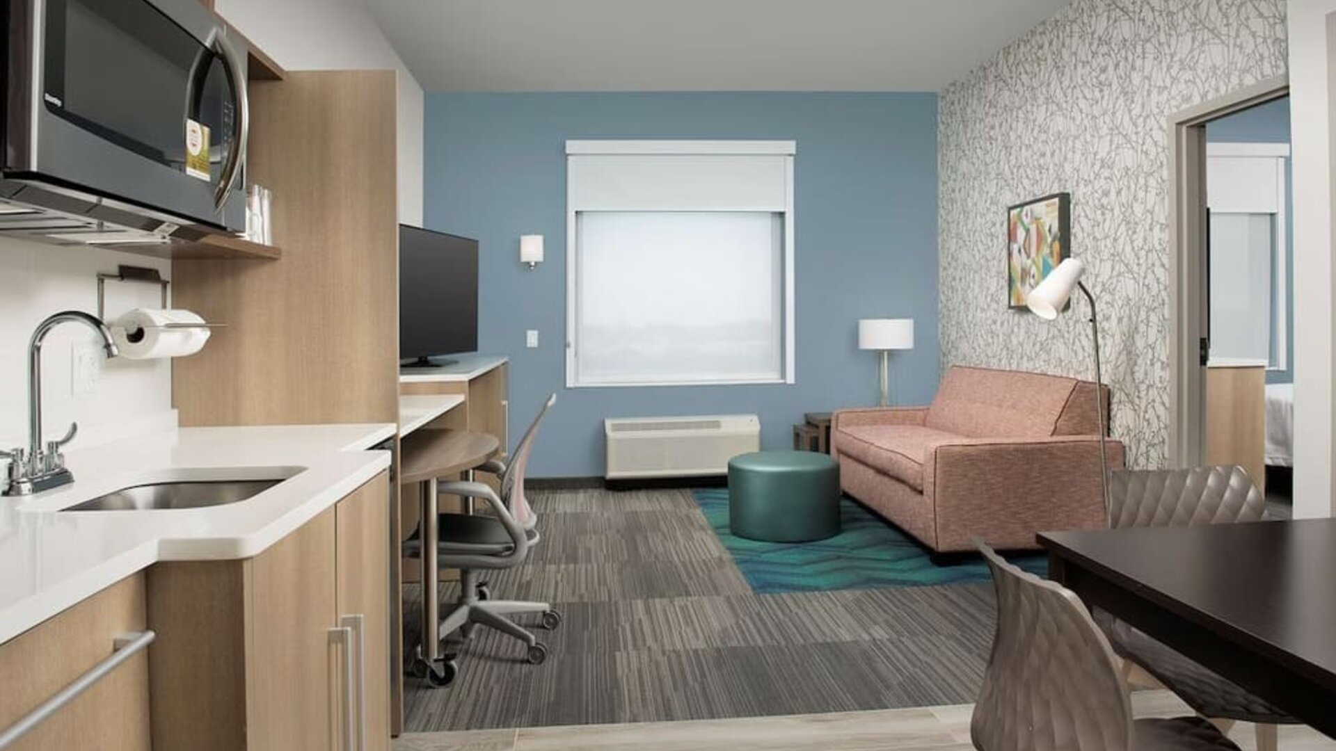 Day use room at Home2 Suites By Hilton Miami Doral West Airport.