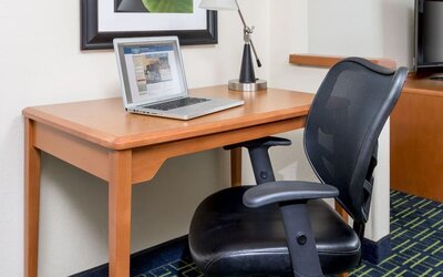 Day use room at Fairfield Inn & Suites Joliet North/Plainfield.