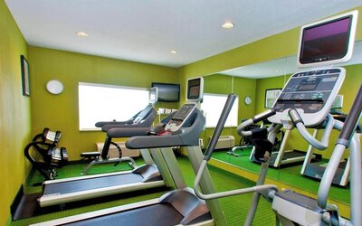 Gym at Fairfield Inn & Suites Joliet North/Plainfield.