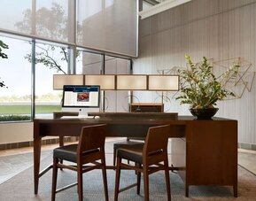 Business center at Hilton Chicago/Oak Brook Suites.