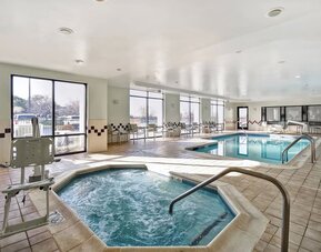 Indoor pool at SpringHill Suites Baltimore BWI Airport.