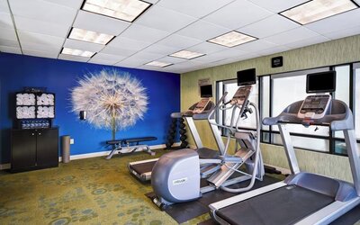 Gym at SpringHill Suites Baltimore BWI Airport.