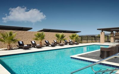 Outdoor pool at SpringHill Suites By Marriott Milpitas.
