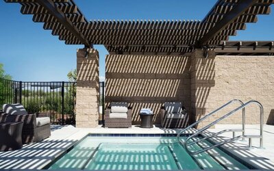 Outdoor pool at SpringHill Suites By Marriott Milpitas.