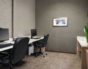 Business center at SpringHill Suites By Marriott Milpitas.