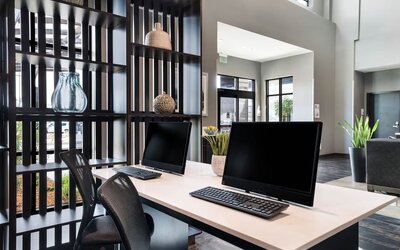 Business center at Holiday Inn Hotel & Suites Silicon Valley - Milpitas.