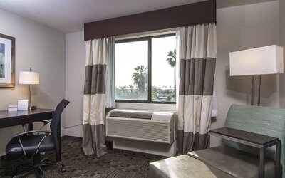 Day use room at Holiday Inn Express Hotel & Suites Carlsbad Beach.