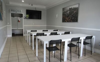 Meeting room at Capri Suites Anaheim.