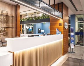 Reception desk at Hampton By Hilton Swinoujscie.