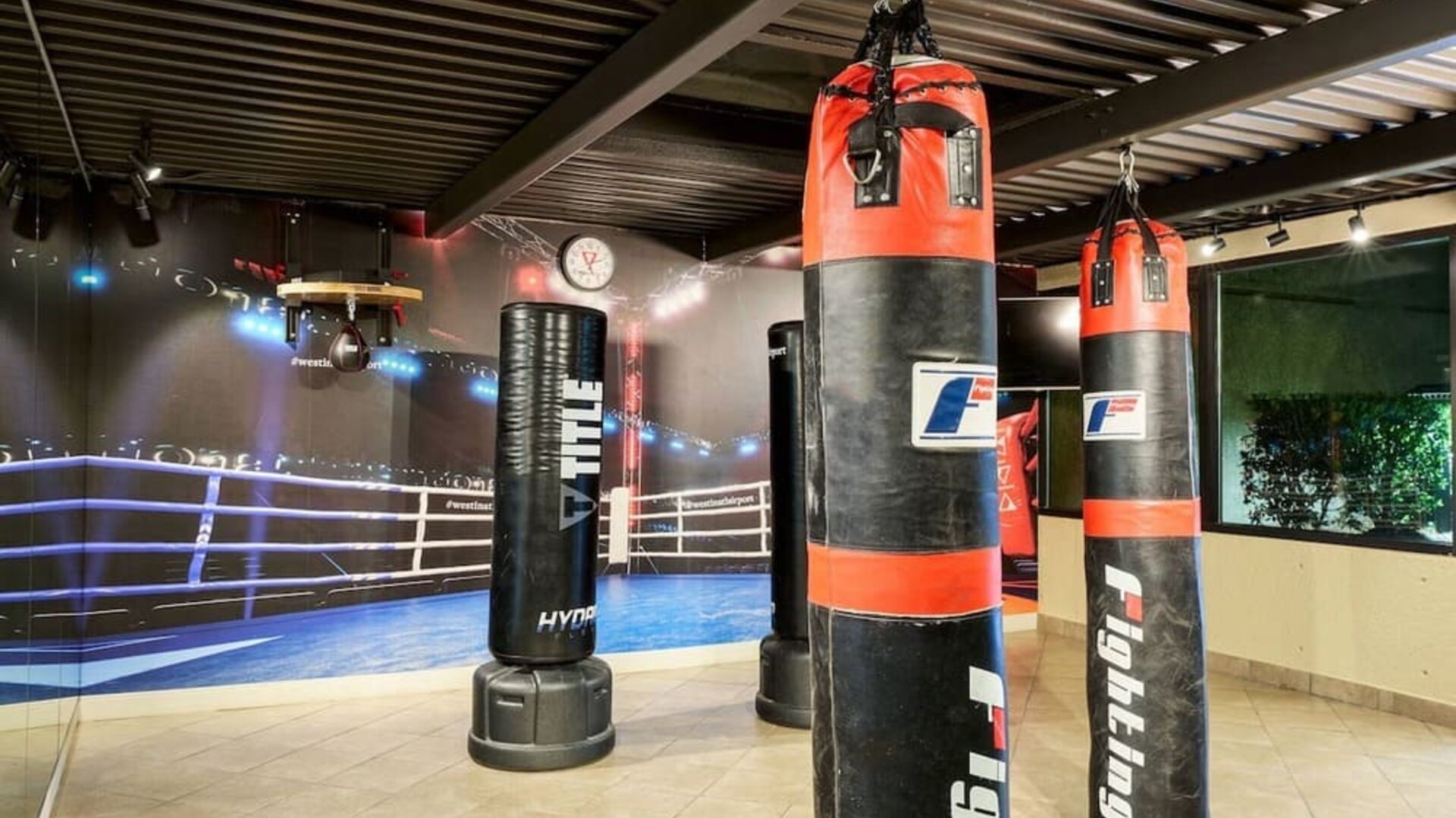 Boxing gym available at Westin Atlanta Airport Hotel.