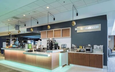 One of the 4 restaurants perfect for coworking at Hilton Atlanta.