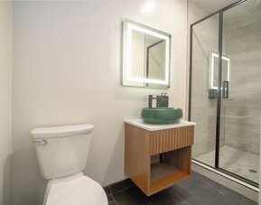 Guest bathroom at LYFE INN & SUITES By AGA.