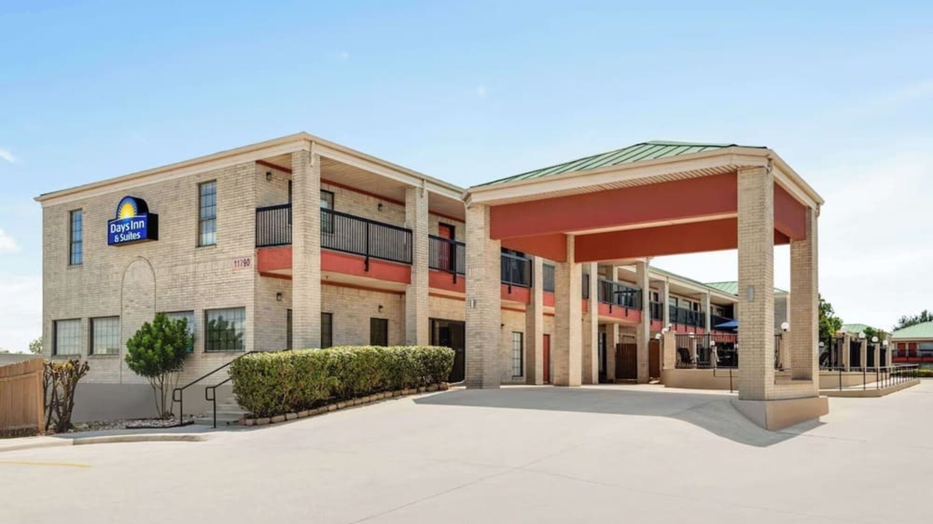 Hotel exterior at Days Inn By Wyndham San Antonio Near Fiesta Park.
