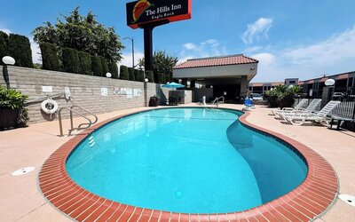 Outdoor pool at The Hills Inn Eagle Rock.