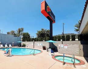 Outdoor pool at The Hills Inn Eagle Rock.