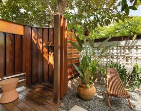 Outdoor terrace and garden at DREAMCATCHER By DW.