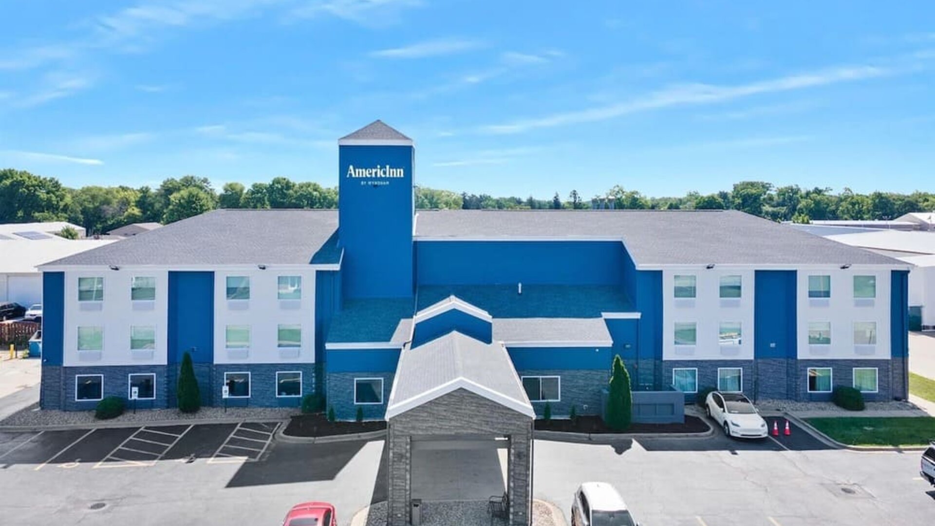 Parking available at AmericInn By Wyndham Urbana.