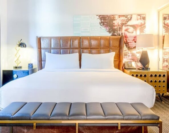 King bed at Montrose At Beverly Hills.